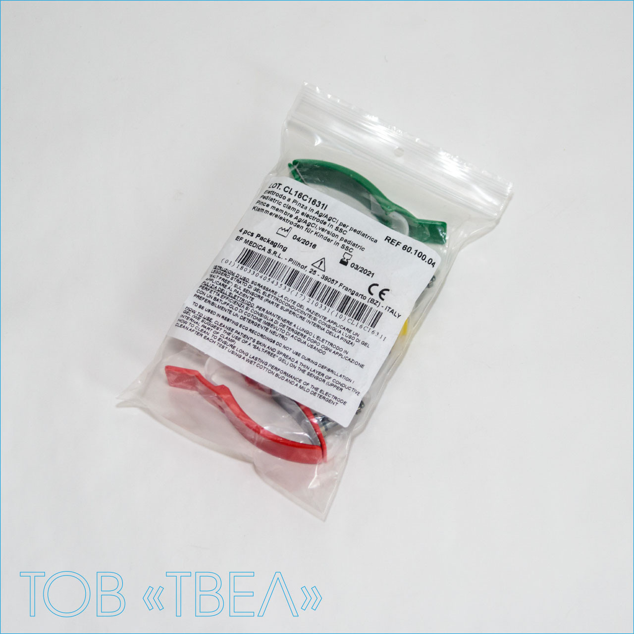 ЭКГ электрод-прищепка одноразовая для детей, EF Medica (ID#1019149887 ...