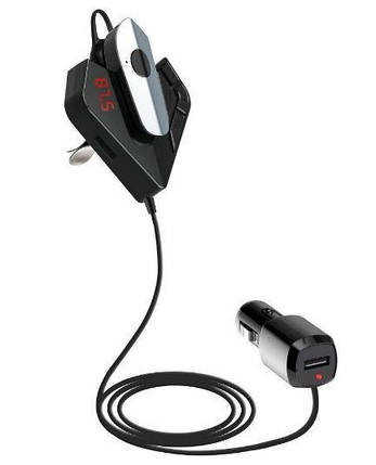 Автомобільний FM трансмітер Bluetooth V11 BT, фото 1