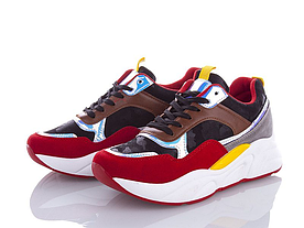 Модні кросівки Navigator жіночі червоні з чорним