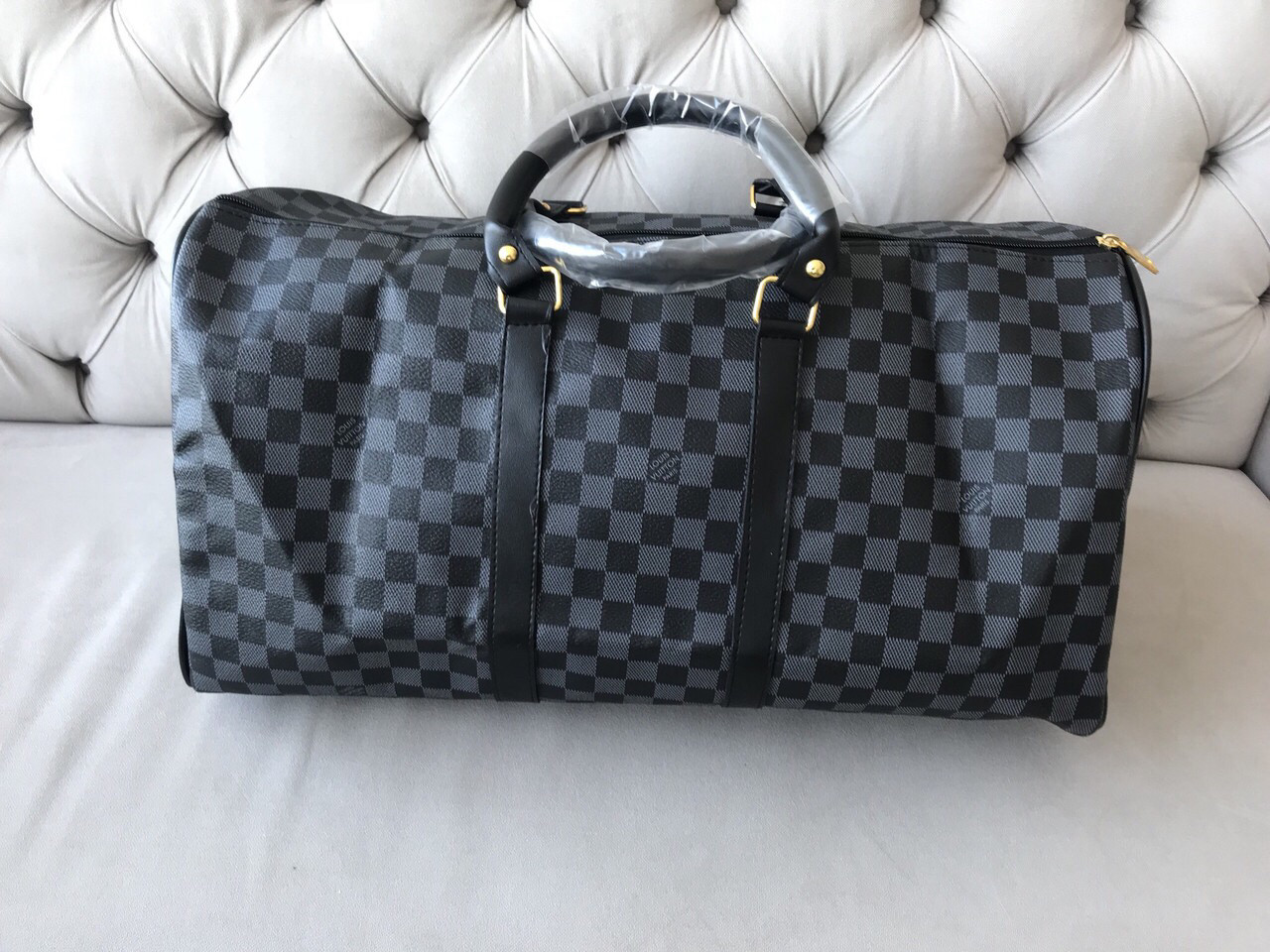 Сумка чоловіча дорожня в карту, Black, фото 1