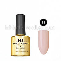 Гель лак 11 Розовый Полупрозрачный HD Hollywood 8 ml