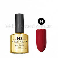 Гель лак 14 Красный Плотный HD Hollywood 8 ml