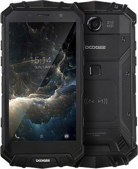 Doogee S60 Lite Black/Silver, 4/32 Gb, IP68, NFC, 5580 mAh, Металевий корпус, 16 Mpx, 8 ядер, дисплей 5.2"