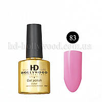 Гель лак 83 Розовый Светлый Плотный HD Hollywood 8 ml