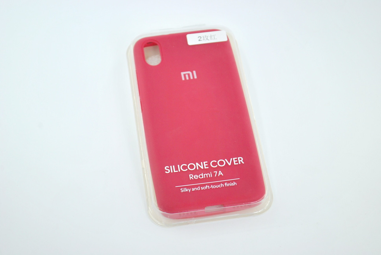 Чохол для телефону Xiaomi Redmi 7A Silicone Original FULL №2 Rose red (4you)