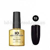 Гель лак 93 Черный Плотный HD Hollywood 8 ml