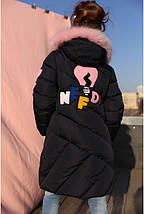Зимове пальто на дівчинку Сафіна, хутро песця  р.116, фото 2