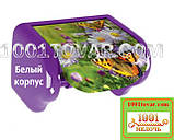 Пластиковий тримач для туалетного паперу з малюнком Плетінка з квіткою, Elif Plastik, фото 3