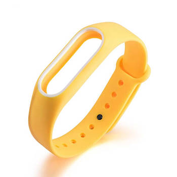 Ремінець для фітнес-браслета Xiaomi Mi Band 2 жовтий