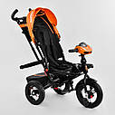 Дитячий триколісний велосипед 6088 F — 2120 Best Trike Червоний, поворотне сидіння, складане кермо, пульт, фото 7