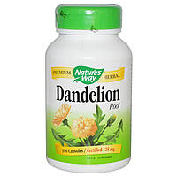 Корень одуванчика, Dandelion, Nature's Way, 525 мг, 100 капсула
