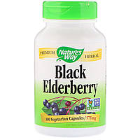 Черная бузина, Black Elderberry, Nature's Way, 575 мг, 100 капсул