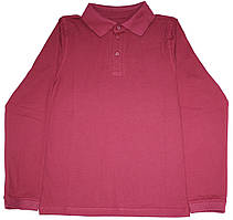 Бордова сорочка поло для хлопчика, зріст 134 см, 140 см, Фламінго