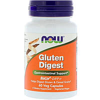 Ферменти для перетравлення глютена, Gluten Digest, Now Foods, 60 капсул