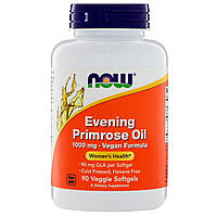 Масло енотери (вечірньої примули), Evening Primrose, Now Foods,1000 мг, 90 капсул