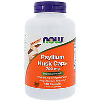 Подорожник в капсулах, Psyllium Husk, Now Foods, 700 мг, 180 капсул