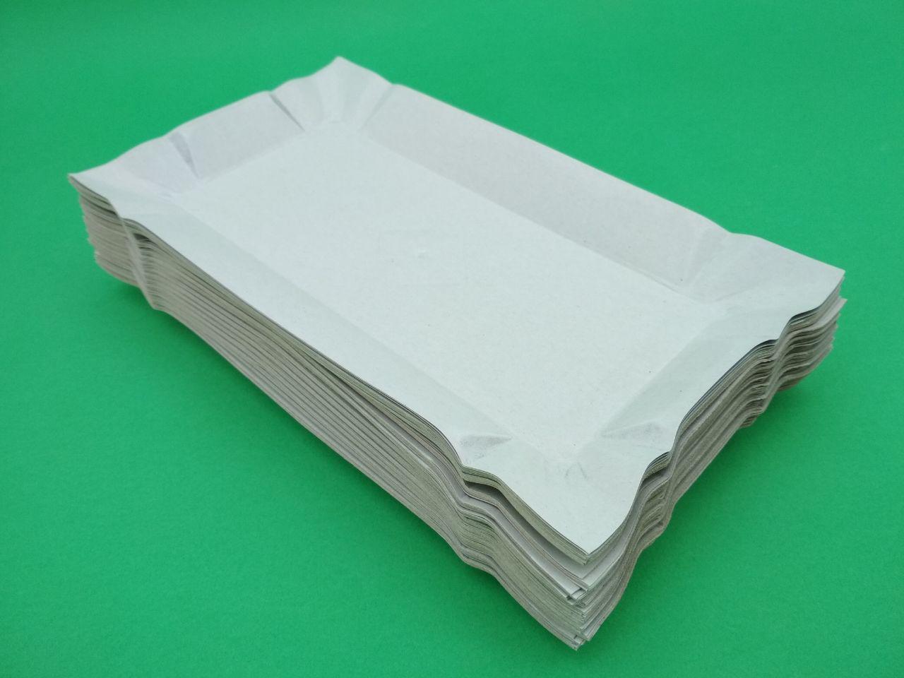 Одноразові паперові тарілки 140х250х0,3 велика (100 шт) - фото 2 - id-p764095418
