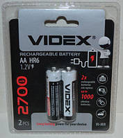 Аккумулятор Videx НR-6 (AA) 2700mAh Ni-MH блистер 1х2шт /2/20шт.