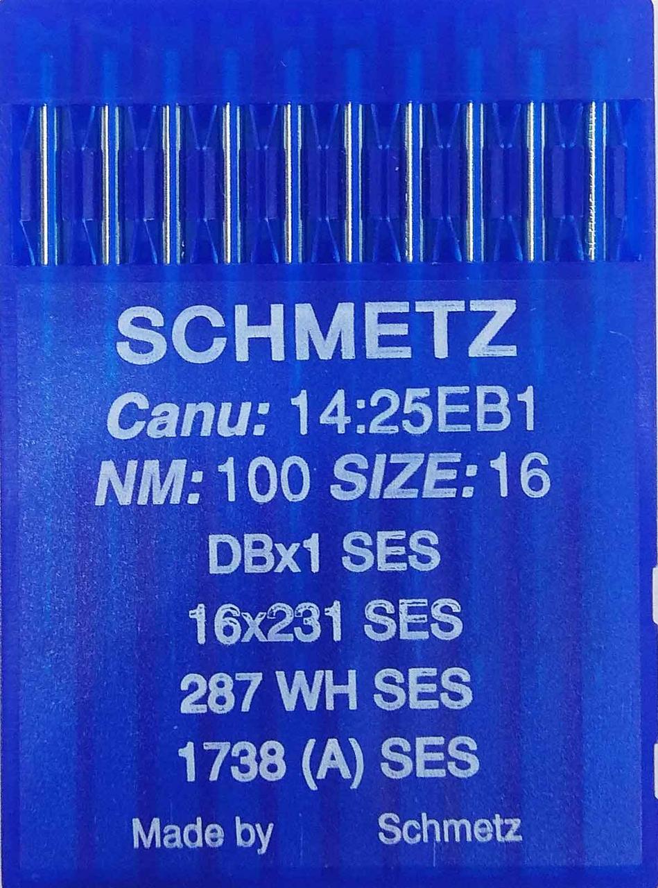Голки Schmetz DBx1, SES №100 для промислових швейних машин