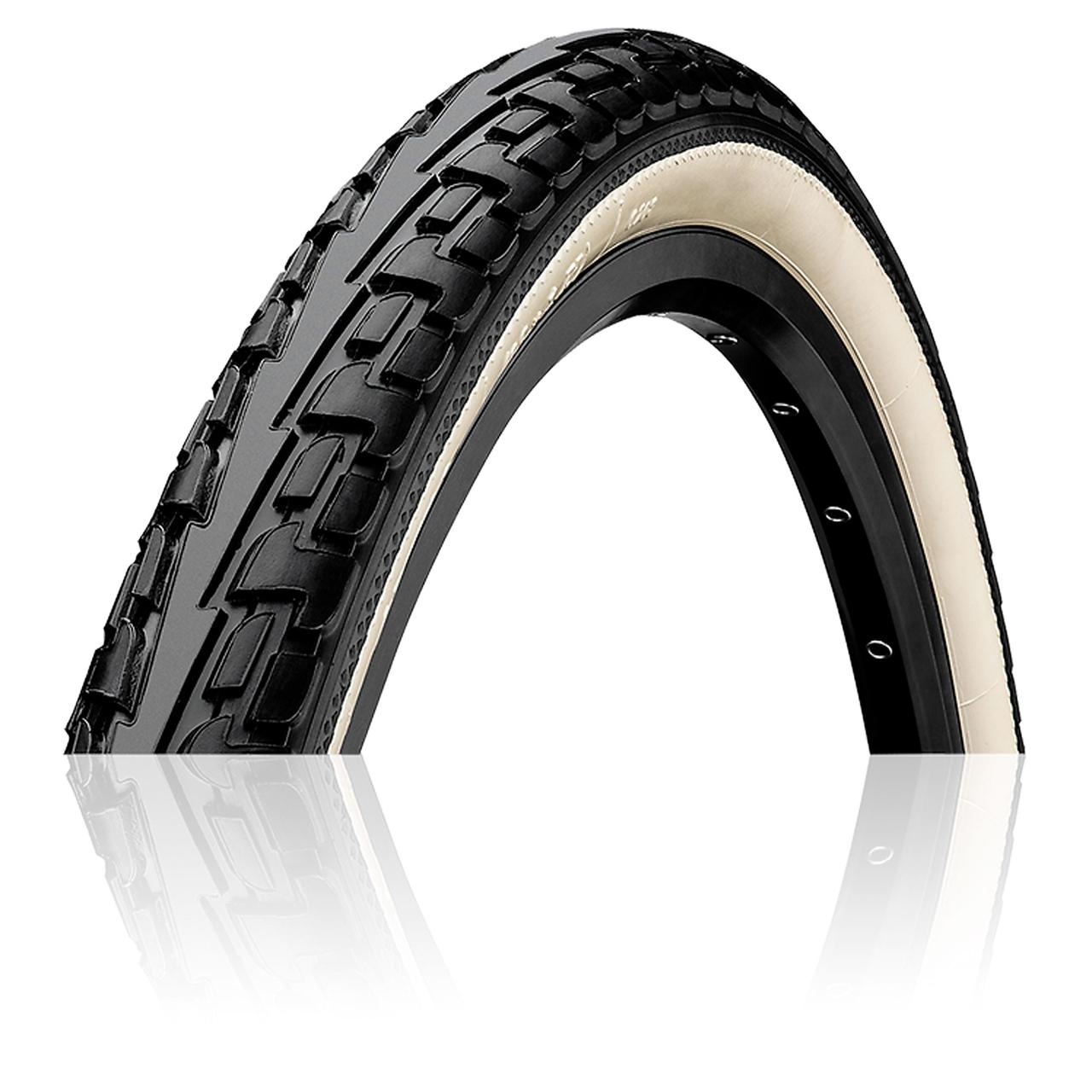 Велосипедна покришка шина Continental RIDE Tour, 20"x1.75, 47-406, Wire, ExtraPuncture Belt, 630гр., чорно-білий
