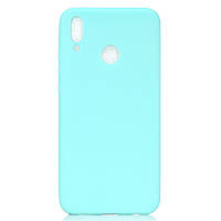 Чехол Soft Touch для Huawei P Smart Z силикон бампер мятно-голубой