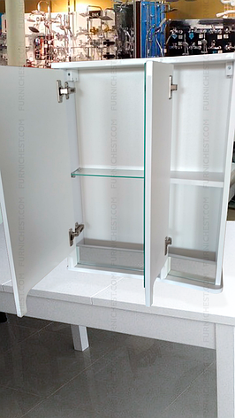 Дзеркальна шафа для ванної кімнати Венеція Вз 1-65п ( біле, праве ) ВанЛанд, фото 2