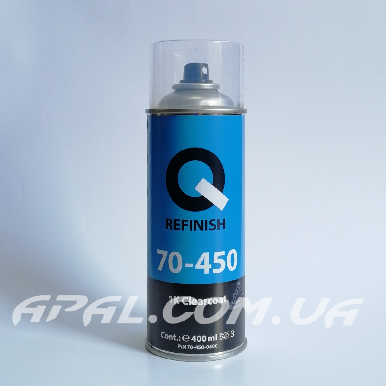 Q-Refinish 70-450 1K Clearcoat Лак в аерозолі, прозорий глянець, 400 мл