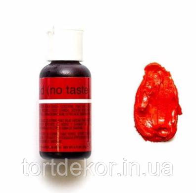 Гелевий барвник Chefmaster Червоний тюльпан Tulip Red 20 г, фото 1