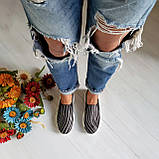 Жіночі сліпони на низькому ходу в натуральній шкірі та замші Slip-on Ted, фото 9