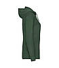 Жіноча легка толстовка з капюшоном на блискавці темно-зелена 150-38, фото 3