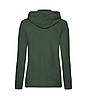 Жіноча легка толстовка з капюшоном на блискавці темно-зелена 150-38, фото 2