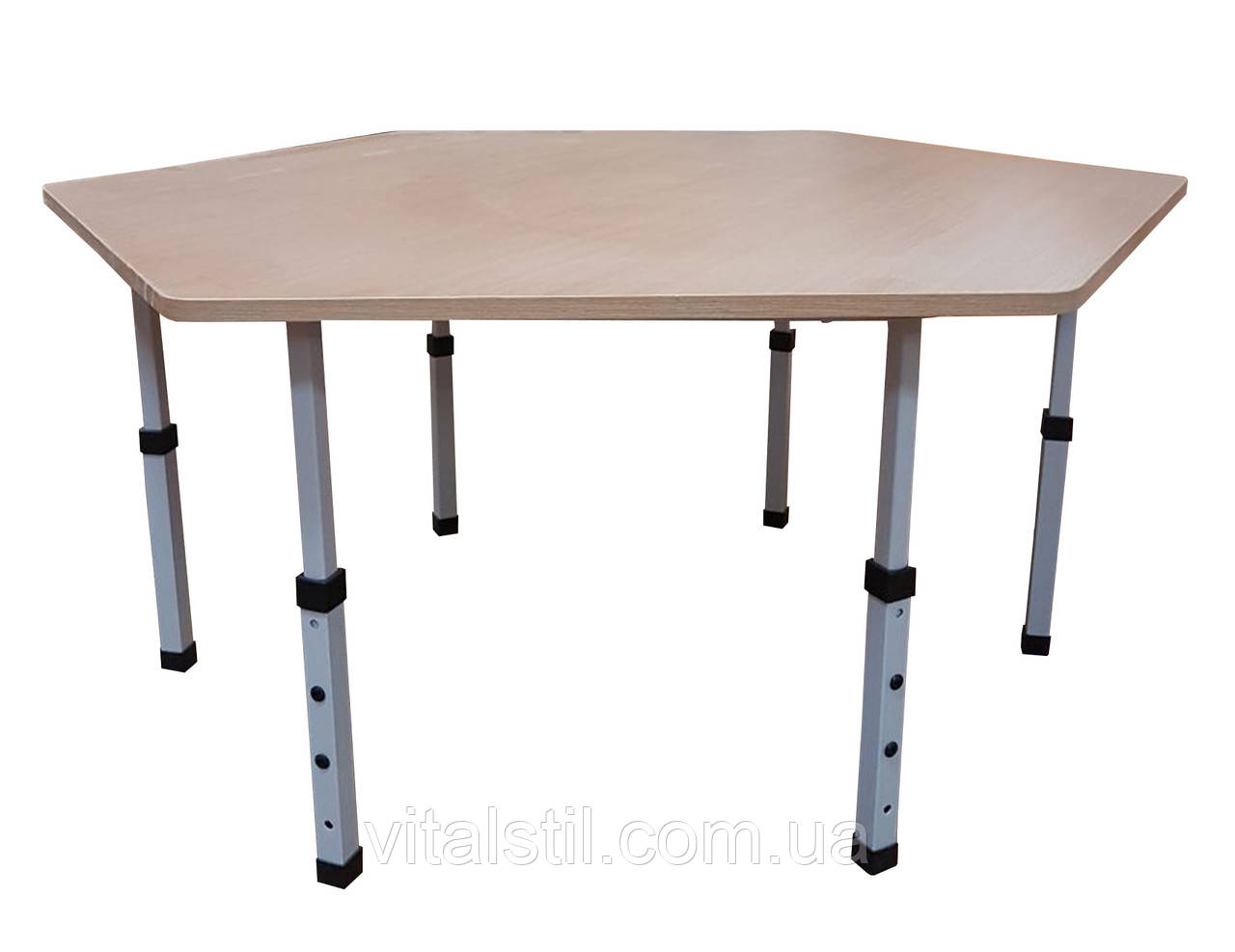 Купить Стол обеденный детский шестигранный регулируемый по высоте ...