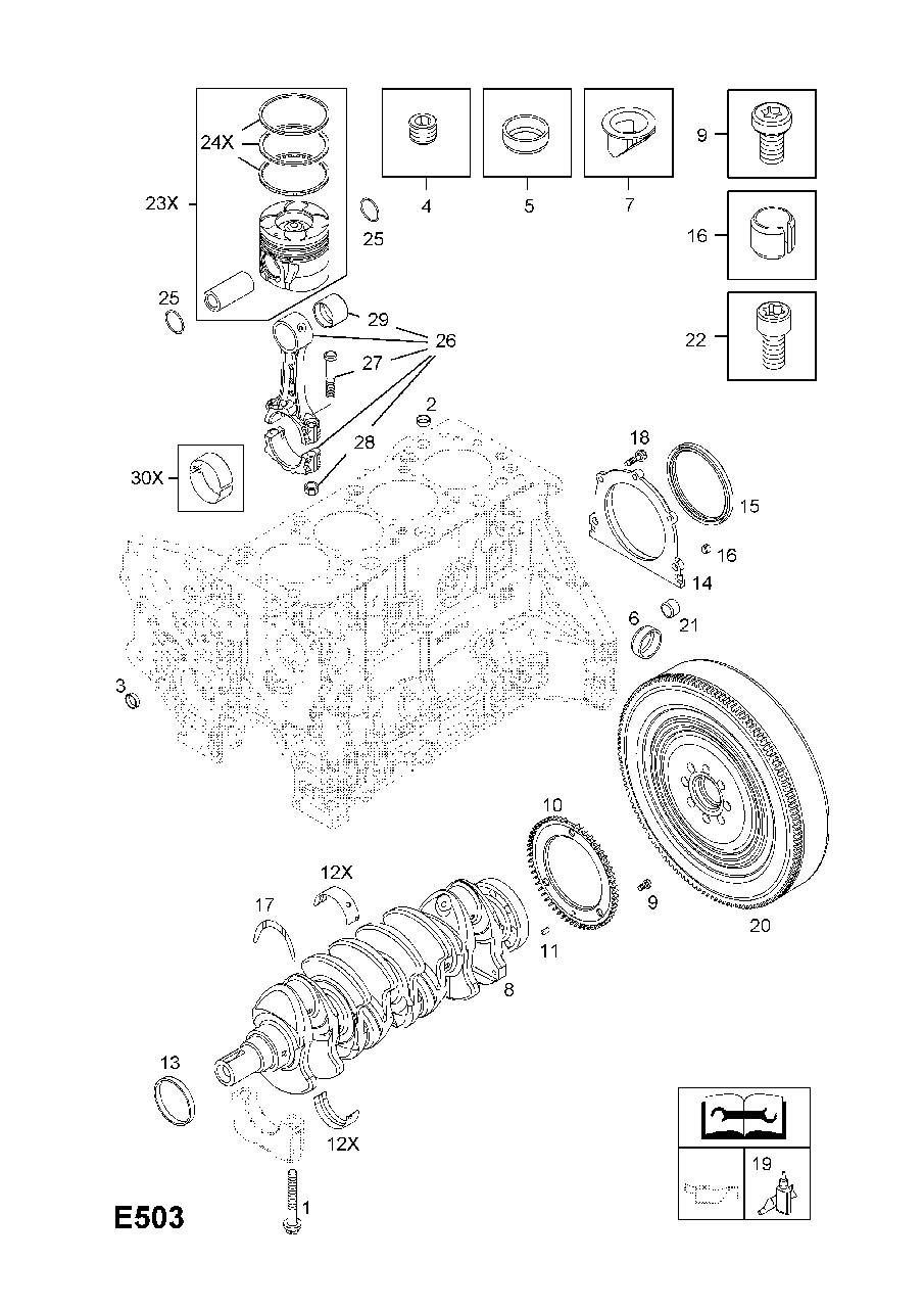 Шестірня датчика колінвала GM 55567749 A17DTC A17DTE A17DTF A17DTN A17DTS OPEL Astra-J Corsa-D Meriva-B Mokka