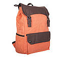 Рюкзак текстильний міський 6075-4 помаранчевий, фото 4