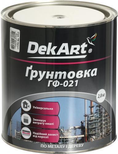 Ґрунтовка ГФ-021 DekArt сіра 2,8 кг