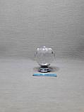 Ручка кнопка під Swarovski luxury хром 35 мм, фото 7