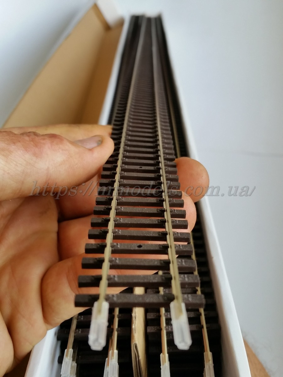 Piko A-Gleis 55209 Гнучкий рейок Флекс із дерев'яними шпалами завдовжки 94 см — 1 шт., масштабу 1:87, фото 1