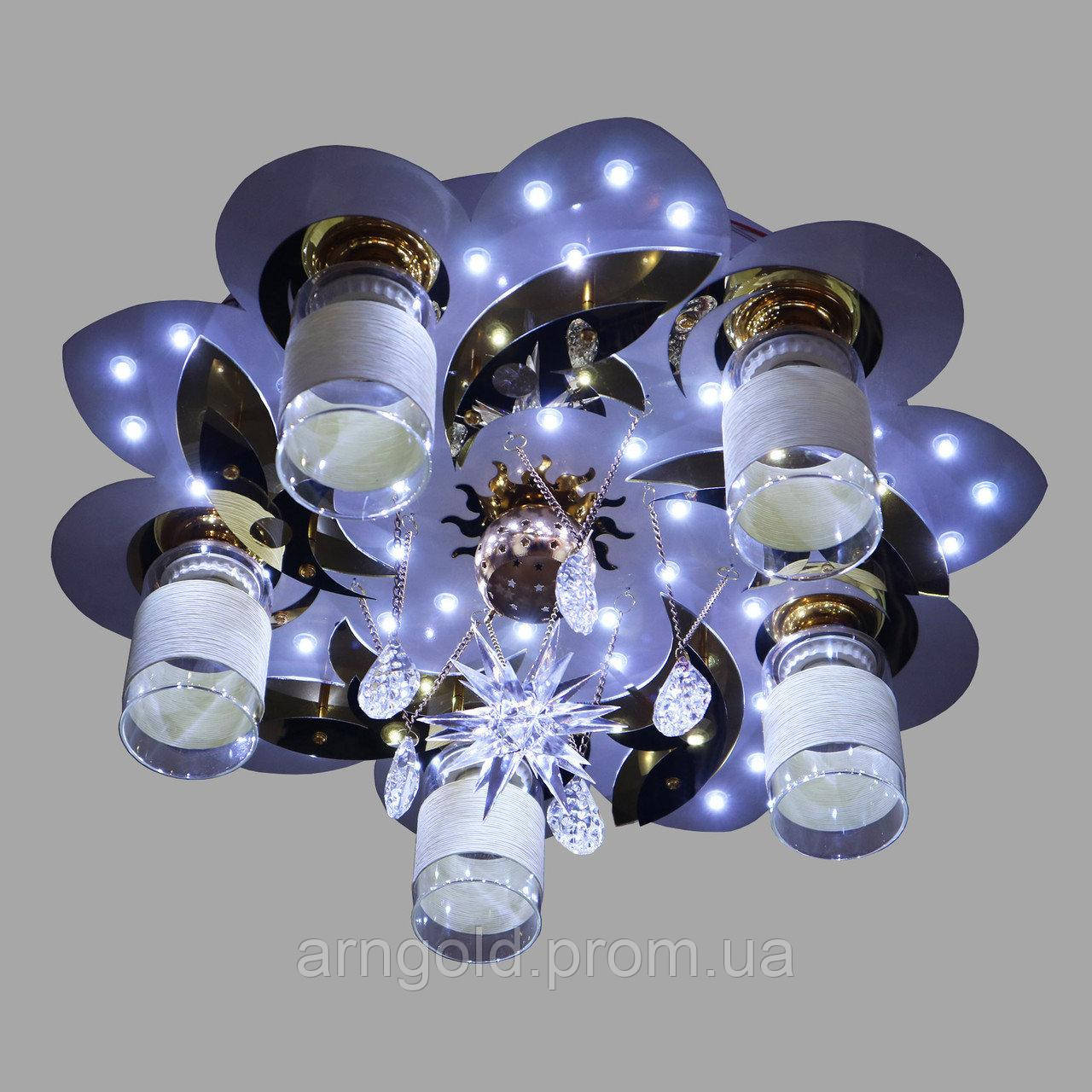Люстра RGB LED Космос 5-70119/5+1 D500