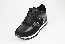 Кросівки шкіряні з натуральним хутром Anemone 183001 замша/шкіра 38 37