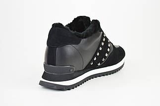 Кросівки шкіряні з натуральним хутром Anemone 183001 замша/шкіра 38 37, фото 4