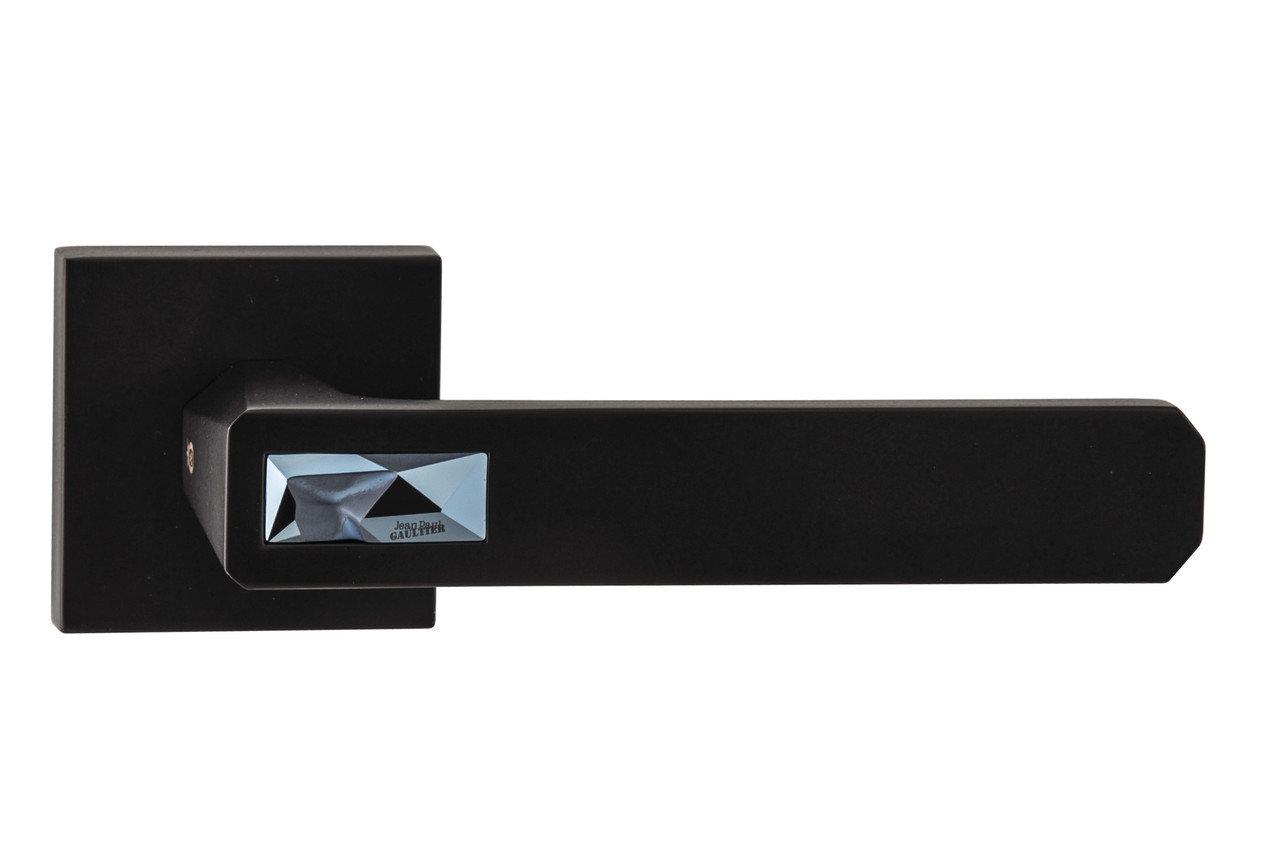 Ручки для вхідних/міжкімнатних дверей Oro&Oro GALASSIA 108СR-15E чорний матовий/Металлік синій, фото 1