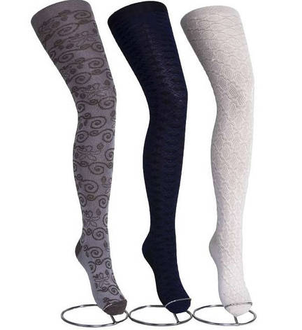 Трикотажні колготки з візерунком підліткові 140-146 розмір, фото 1