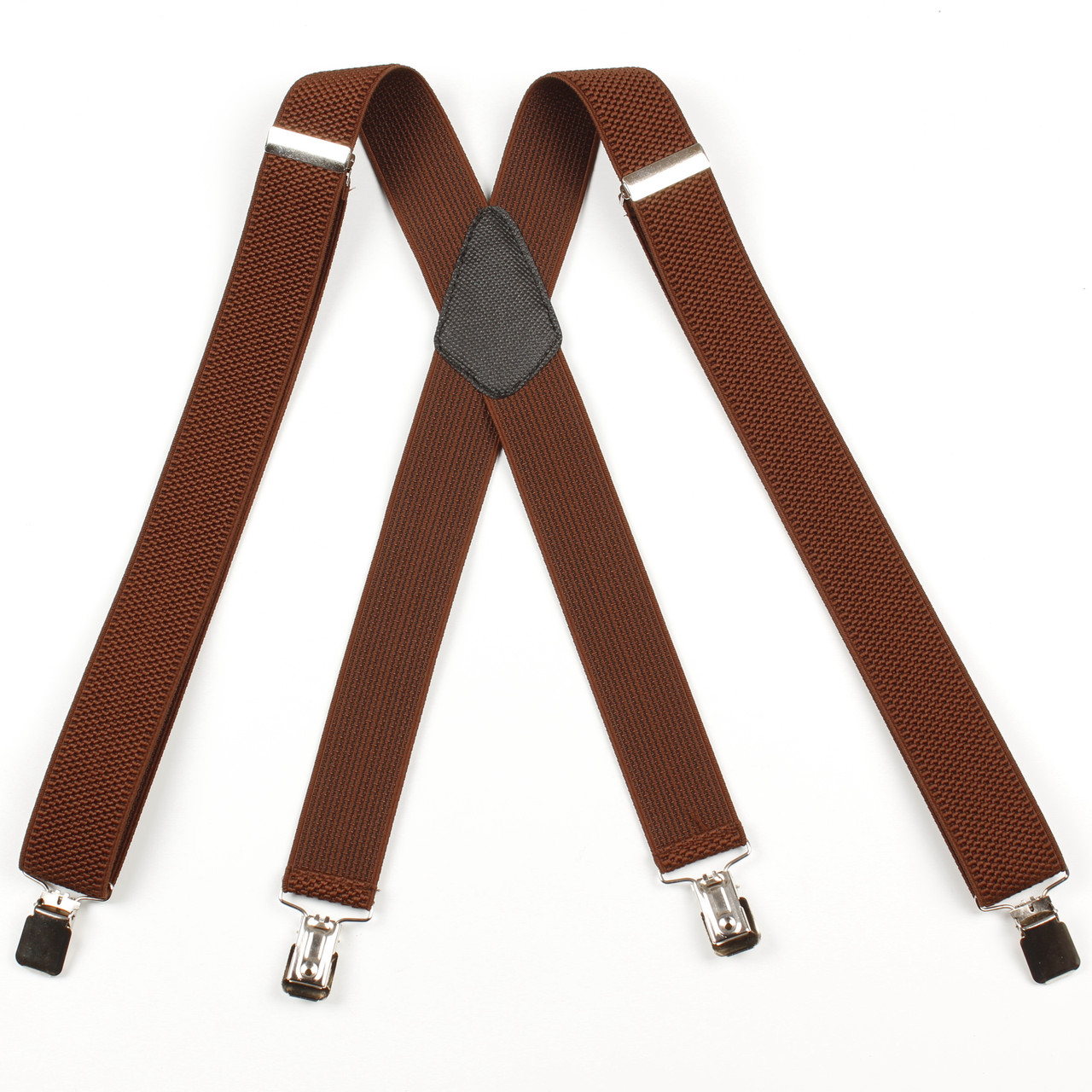 Підтяжки дорослі чоловічі середні однотонні X35 Top Gal світло-коричневі