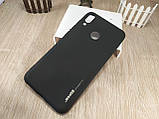 Чохол бампер SMTT для Huawei Y7-2019 — чорний матовий TPU, фото 2