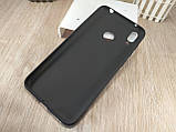 Чохол бампер SMTT для Huawei Y7-2019 — чорний матовий TPU, фото 3