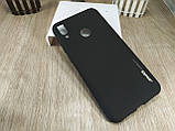 Чохол бампер SMTT для Huawei Y7-2019 — чорний матовий TPU, фото 7