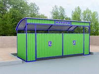Ограждение для мусорных контейнеров ТБО / Контейнерная площадка для мусора / производитель