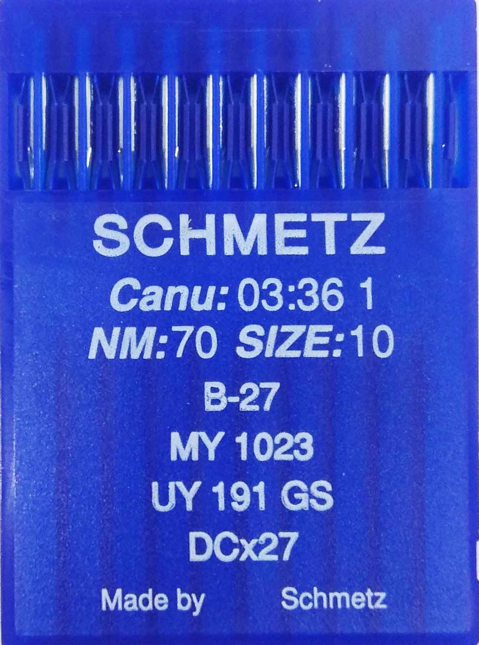 Голки Schmetz DC-27 №70 для промислових оверлоков