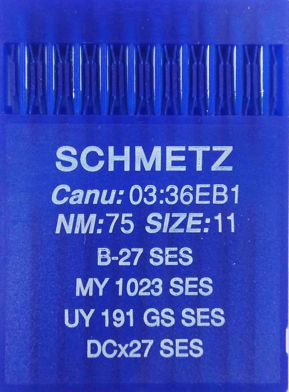 Голки Schmetz №75 DC-27 SES для промислових оверлоков