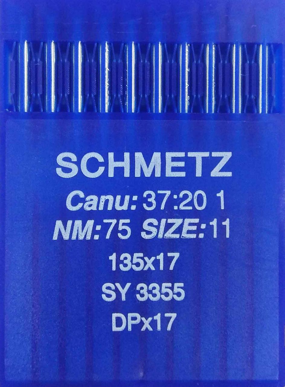 Голки Schmetz DPх17 №75 для безпосадкових промислових машин